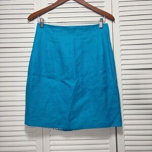 Vintage HW Bright Teal Women's Pencil Skirt Size 12